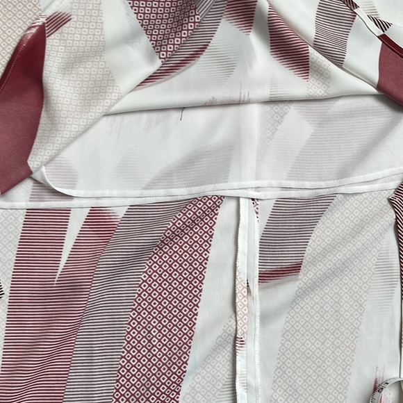 EUC NORDSTROM Trouve White Black Red Shift Dress Size Large - Picture 7 of 7